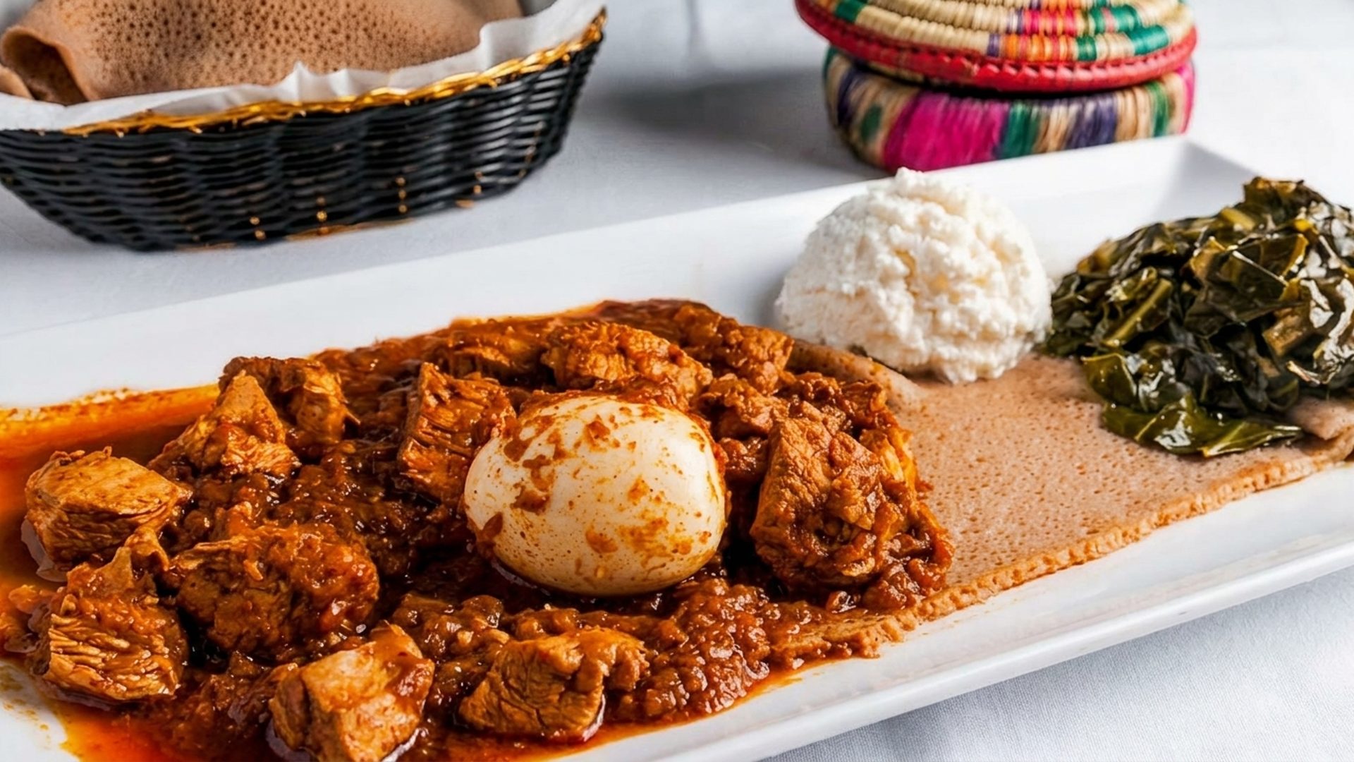Injera on the table