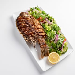 Whole Fish with Salad